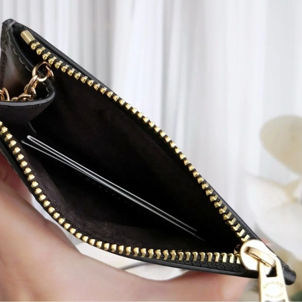 Coach Mini Skinny ID Card Case Plaid Print CNO18 $88